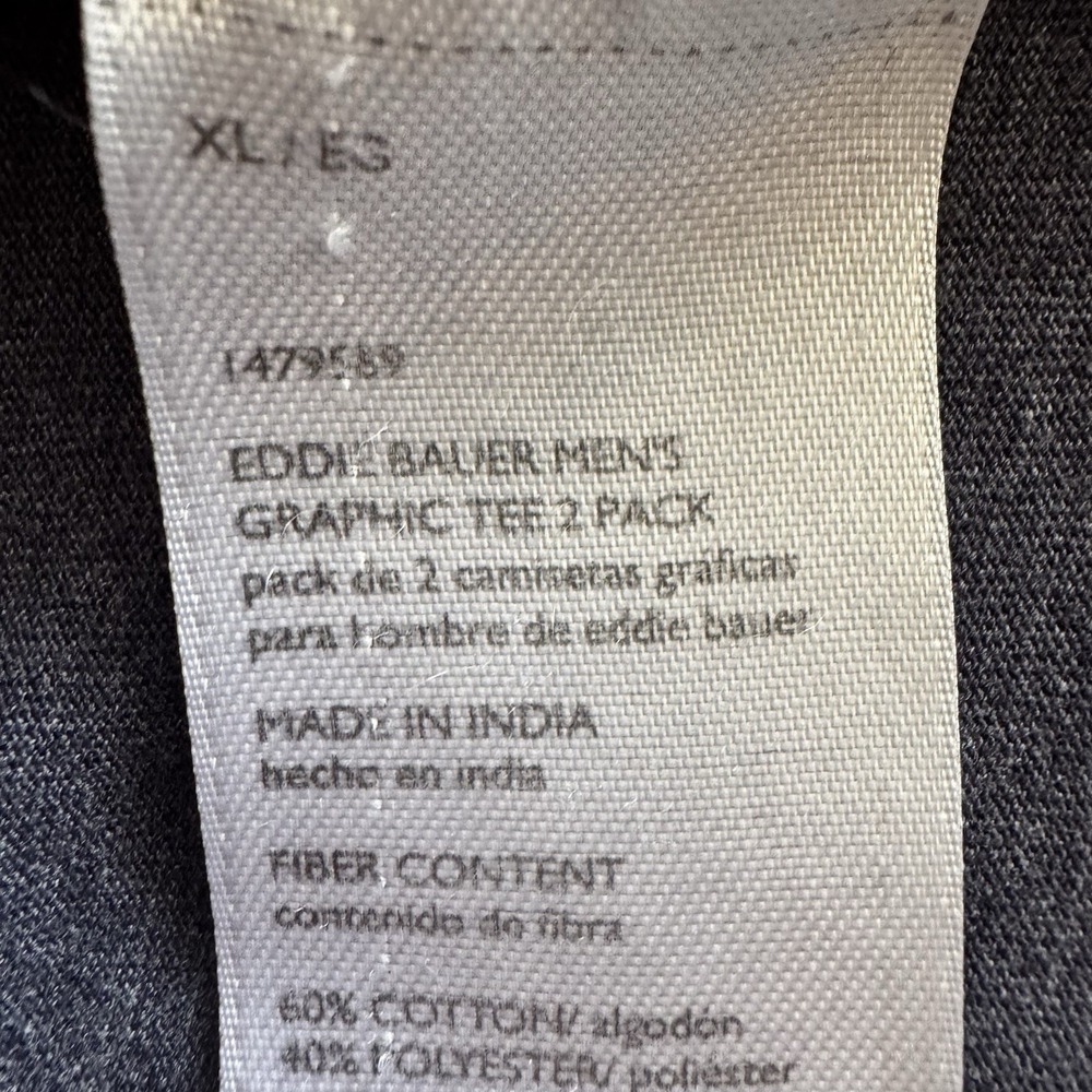 Eddie Bauer Mens XL Mountain Graphic Tee Expedition Outfitters Outdoor Shirt - Picture 12 of 12